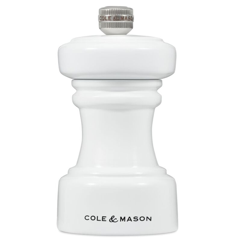 Cole & Mason Hoxton White Gloss Salt Mill 104mm image number 0